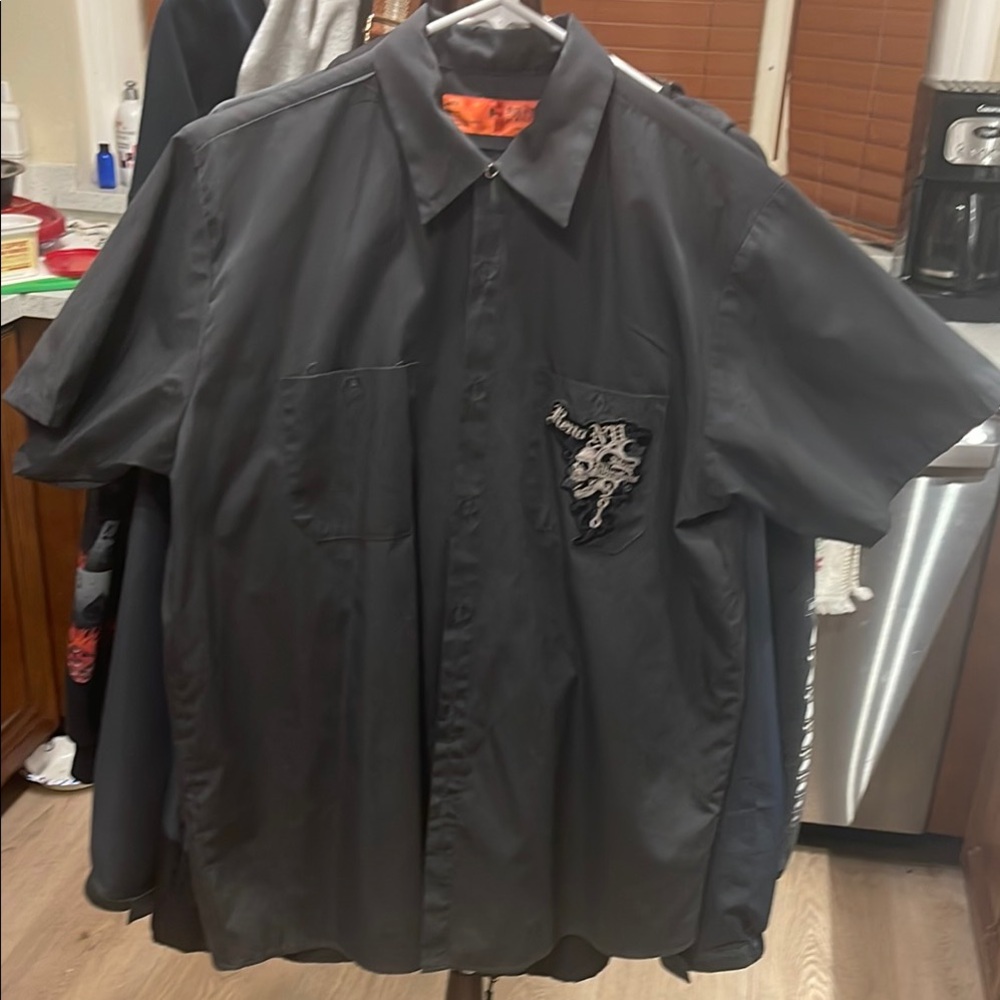 Harley Davidson Black Button-Up Shirt